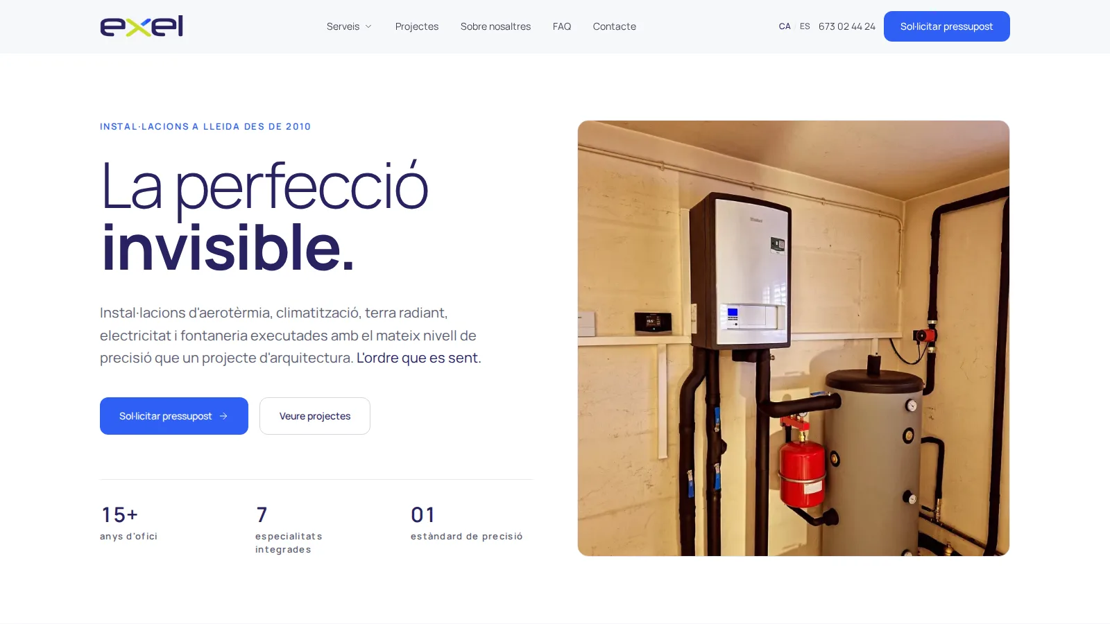 Exel Instal·lacions — Instal·lacions i climatització